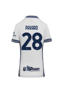 Inter Milan Benjamin Pavard #28 Voetbaltruitje Uit tenue Dames 2024-25 Korte Mouw